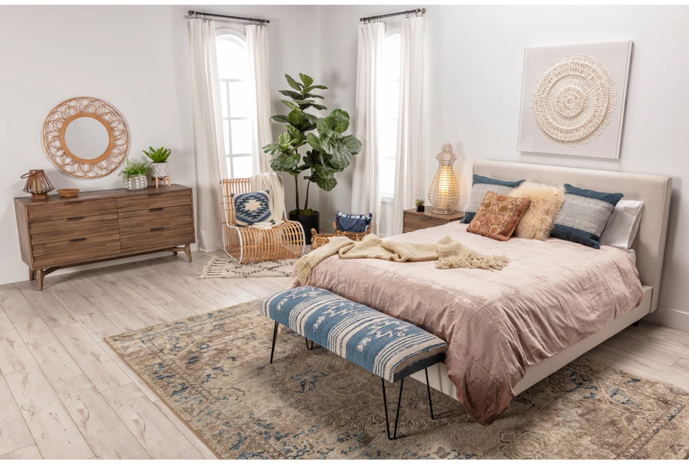 Dean Sand California King Upholstered Panel Bed 9 Dean Sand California King Upholstered Panel Bed - Image 9