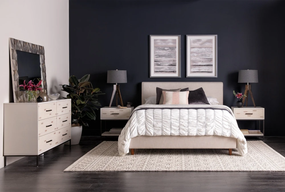 Dean Sand California King Upholstered Panel Bed 5 Dean Sand California King Upholstered Panel Bed - Image 5