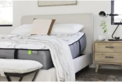 Dean Sand Queen Upholstered Panel Bed -Home Furniture 102212 beige fabric bed room 91