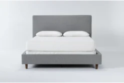Dean Charcoal Full Upholstered Panel Bed