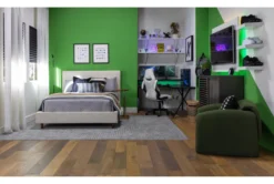 Dean Sand Full Upholstered Panel Bed -Home Furniture 102774 beige fabric bed room 44