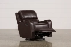 Scorpio Brown Wallaway Swivel Glider Recliner -Home Furniture 107895 3