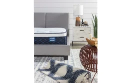 Rylee King Upholstered Panel Bed -Home Furniture 203249 grey fabric panel bed room 20