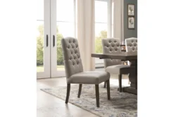Biltmore Dining Side Chair -Home Furniture 215392 brown fabric dining chair room 48