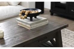 Jaxon Grey Lift-Top Coffee Table With Storage -Home Furniture 218097 grey wood coffee table room 46