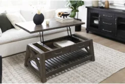 Jaxon Grey Lift-Top Coffee Table With Storage -Home Furniture 218097 grey wood coffee table room 47