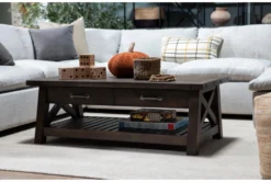 Jaxon Grey Lift-Top Coffee Table With Storage -Home Furniture 218097 grey wood coffee table room 48