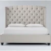 Mariah California King Velvet Upholstered Panel Bed