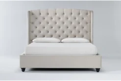 Mariah California King Velvet Upholstered Panel Bed