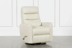 Hercules Oyster Swivel Glider Rocker Recliner With Adjustable Headrest
