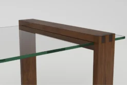 Nola End Table -Home Furniture 233111 brown wood end table detail 44