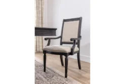 Chapleau II Arm Chair -Home Furniture 236905 black wood side chair room 08