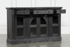 Chapleau II 72" Server -Home Furniture 236908 black wood server detail 02