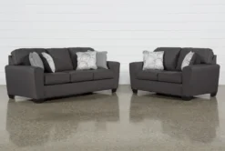Mcdade Graphite 2 Piece Living Room Set