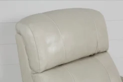 Cici Pearl Leather Power Rocker Recliner With Power Headrest & USB -Home Furniture 240973 beige leather recliner 8