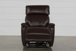 Connie Espresso Power Wallaway Recliner With Power Headrest & USB 14 Connie Espresso Power Wallaway Recliner With Power Headrest & USB -Home Furniture 240980 brown fabric recliner detail 03