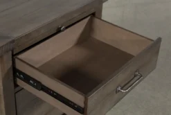 Jaxon Grey 28" 2 Drawer Nightstand -Home Furniture 241124 grey wood nightstand 6