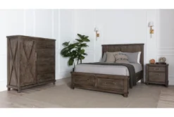 Jaxon Grey 28" 2 Drawer Nightstand -Home Furniture 241124 grey wood nightstand room 41