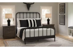 Jaxon Grey 28" 2 Drawer Nightstand -Home Furniture 241124 grey wood nightstand room 44