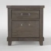 Jaxon Grey 28" 2 Drawer Nightstand