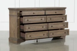 Chapman 8 Drawer Dresser -Home Furniture 242797 brown wood dresser storage 03