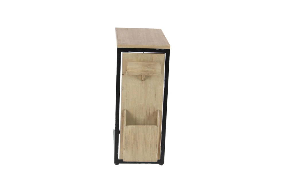 Wood And Metal Arm Table With Letterbox 8 Wood And Metal Arm Table With Letterbox - Image 8