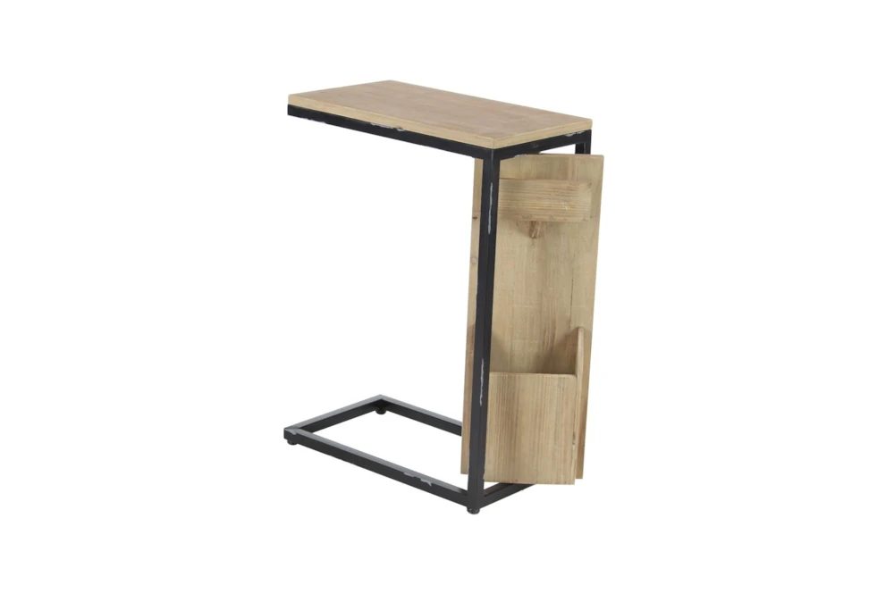 Wood And Metal Arm Table With Letterbox 4 Wood And Metal Arm Table With Letterbox - Image 4