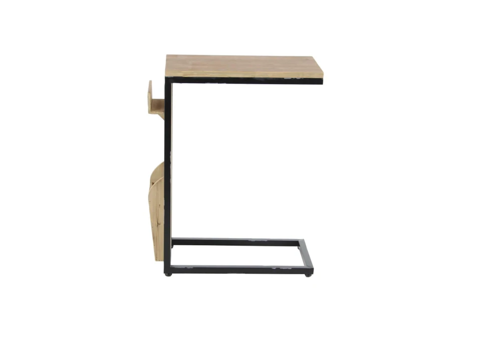 Wood And Metal Arm Table With Letterbox 3 Wood And Metal Arm Table With Letterbox - Image 3