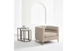 Matteo 38" Arm Chair By Nate Berkus + Jeremiah Brent 21 Matteo 38" Arm Chair By Nate Berkus + Jeremiah Brent -Home Furniture 243564 natural fabric arm chair room 09