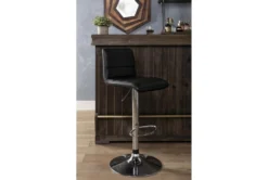 Mowry 33" Adjustable Bar Stool -Home Furniture 244319 black multi media bar stool room 35