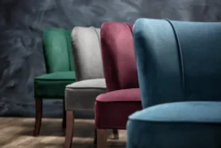 Krista Blue Accent Chair -Home Furniture 244479 blue fabric accent chair room 22