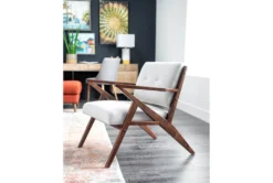 Kendrick Stone Accent Chair -Home Furniture 244489 natural fabric accent chair room 07