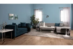 Brooklyn Velvet 80" Daybed 11 Brooklyn Velvet 80" Daybed -Home Furniture 244642 blue fabric daybed room 41