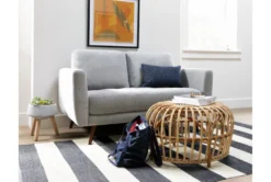 Ginger Grey 59" Loveseat -Home Furniture 246453 grey fabric loveseat room 42