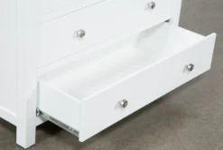 Larkin White Chest 9 Larkin White Chest -Home Furniture 246492 white mdf chest hardware 04