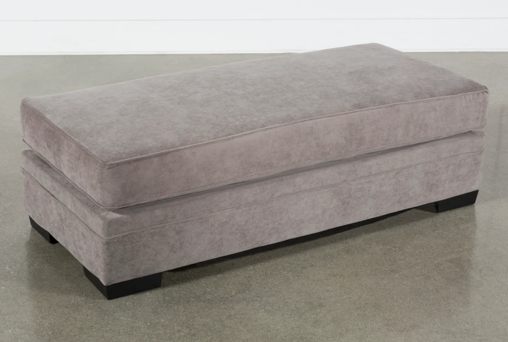 Delano Charcoal 60" Cocktail Ottoman 3 Delano Charcoal 60" Cocktail Ottoman - Image 3