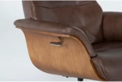 Amala Brown Leather Reclining Swivel Chair With Adjustable Headrest 19 Amala Brown Leather Reclining Swivel Chair With Adjustable Headrest -Home Furniture 246953 brown leather accent chair detail 40