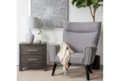Lounge Grey Accent Chair -Home Furniture 247281 grey fabric accent chair room 59