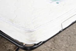 Silas III Memory Foam 54" Velvet Twin Sleeper -Home Furniture 248403 grey fabric sofa sleeper detail 15