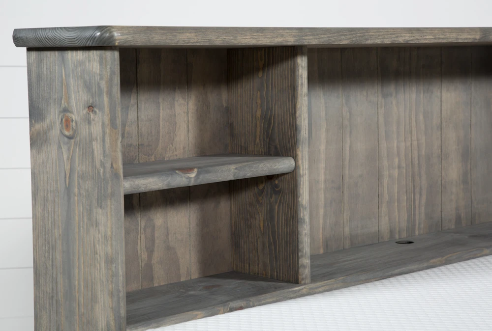 Summit Grey Full Bookcase Daybed Bed With 4-Drawer Storage Unit 4 Summit Grey Full Bookcase Daybed Bed With 4-Drawer Storage Unit - Image 4