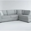 Aspen Tranquil Foam Modular 2 Piece Sleeper 108" Sectional With Right Arm Facing Armless Chaise