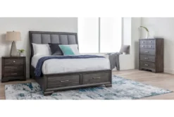 Malloy 28" Nightstand -Home Furniture 249854 grey wood nightstand room 41