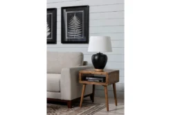 Dakota End Table -Home Furniture 249902 brown wood end table room 09