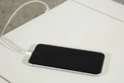 Belle White Chairside Table -Home Furniture 250741 white wood chairside table feature 06 1