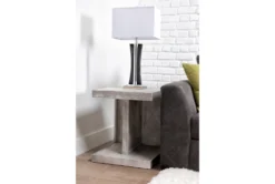 Kenzie End Table 12 Kenzie End Table -Home Furniture 251590 white wood end table room 08