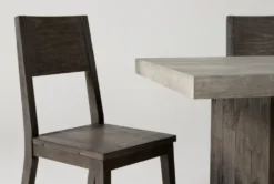 Titan 82" Dining With Bench + Side Chair Set For 6 14 Titan 82" Dining With Bench + Side Chair Set For 6 -Home Furniture 252441 grey wood dining set detail 03