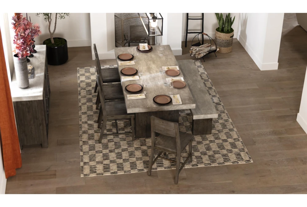 Titan 82" Dining With Bench + Side Chair Set For 6 11 Titan 82" Dining With Bench + Side Chair Set For 6 - Image 11