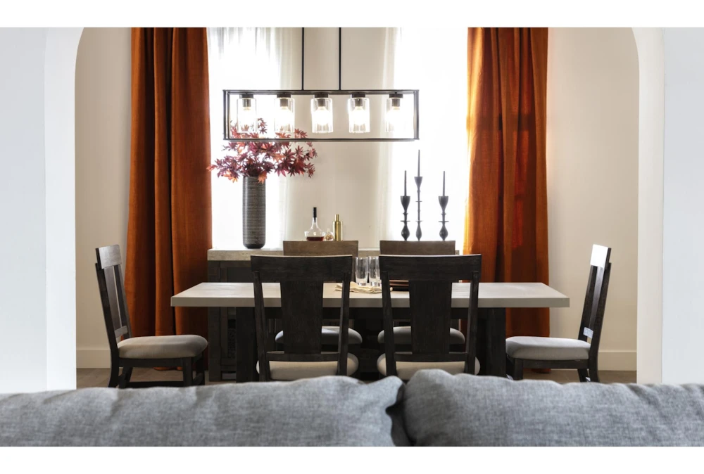 Titan 82" Dining With Bench + Side Chair Set For 6 12 Titan 82" Dining With Bench + Side Chair Set For 6 - Image 12