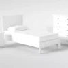 Larkin White Twin Panel 3 Piece Bedroom Set