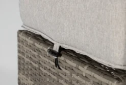 Hayes Outdoor Ottoman -Home Furniture 253554 grey wicker ottoman detail 03